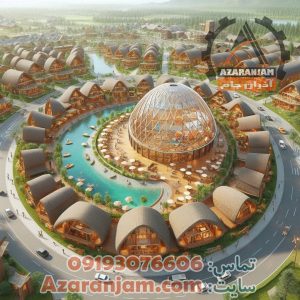 مدل سازه فضایی برای دهکده گردشگری