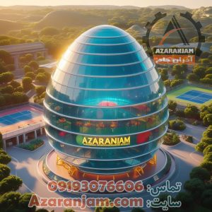 مدل سازه فضاکار با پوشش پلی کربنات و شیشه ای