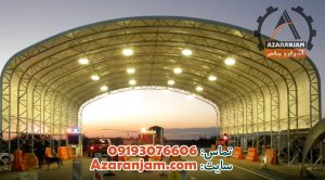 مدل سازه فضایی با پارچه برزنتی