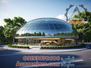 مدل سازه فضایی چند طبقه برای رستوران و هتل